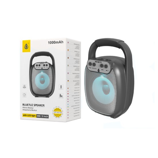 COLUNA DE SOM PORTÁTIL BLUETOOTH ONEPLUS NF4072 FM/TWS/USB PRETO